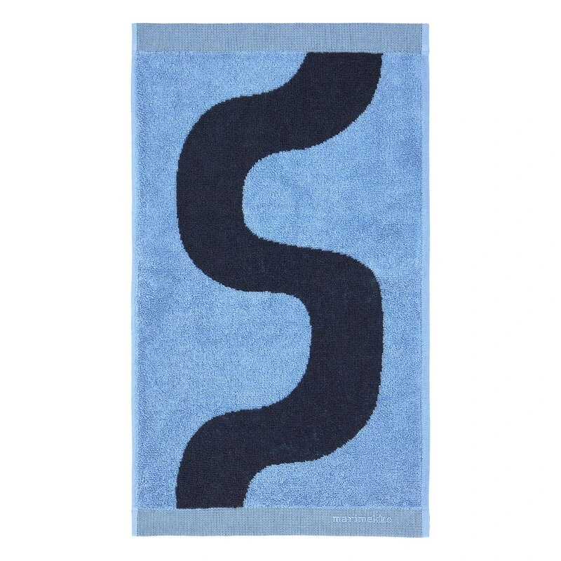 Marimekko Seireeni Guest Towel, Light Blue - Dark Blue 3 Marimekko Seireeni Guest Towel, Light Blue - Dark Blue
