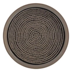 Marimekko Oiva - Siirtolapuutarha Plate, 13,5 Cm, Terra - Black