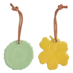 Marimekko Spring Deco Set, 2 Pcs, Light Yellow - Mint