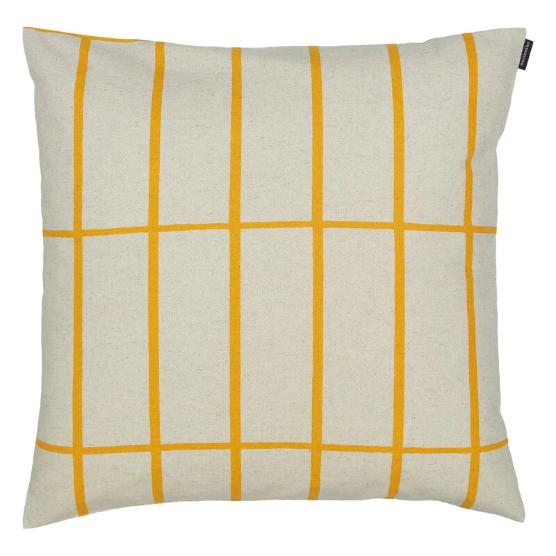 Marimekko Tiiliskivi Cushion Cover, 50 X 50 Cm, Linen - Yellow 3 Marimekko Tiiliskivi Cushion Cover, 50 X 50 Cm, Linen - Yellow