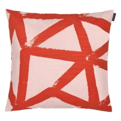 Marimekko Ukkospilvi Cushion Cover, 40 X 40 Cm, Peach - Red