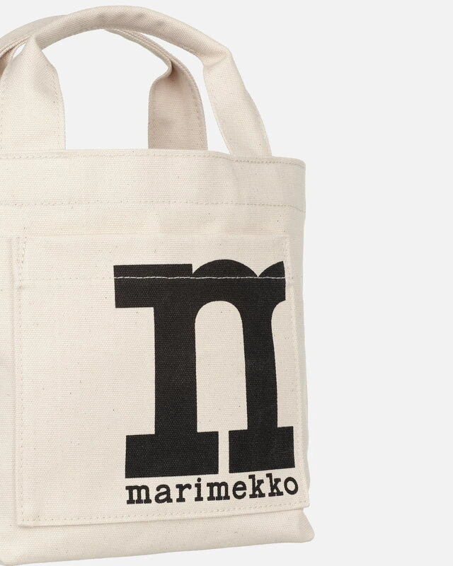 Marimekko Mono Mini Tote Solid Bag, Cotton 7 Marimekko Mono Mini Tote Solid Bag, Cotton - Image 5