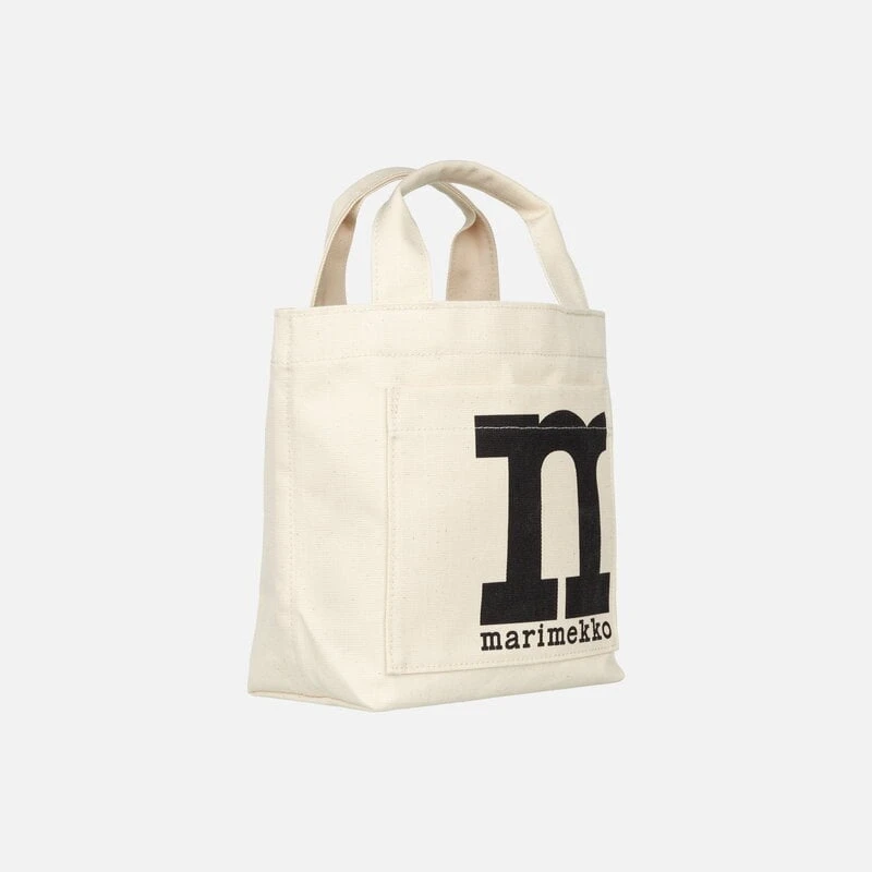 Marimekko Mono Mini Tote Solid Bag, Cotton 5 Marimekko Mono Mini Tote Solid Bag, Cotton - Image 3