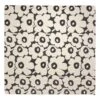 Marimekko Unikko Double Bed Cover, 260 X 260 Cm, Charcoal - Off-white 2 Marimekko Unikko Double Bed Cover, 260 X 260 Cm, Charcoal - Off-white -Marimekko MM 233 unikko guilted bedspread 260x260cm FR1