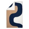Marimekko Seireeni Duvet Cover, 150 X 210 Cm, Off White-dark Blue-beige -Marimekko MM 23ss seireeni dc 150x210cm FR1