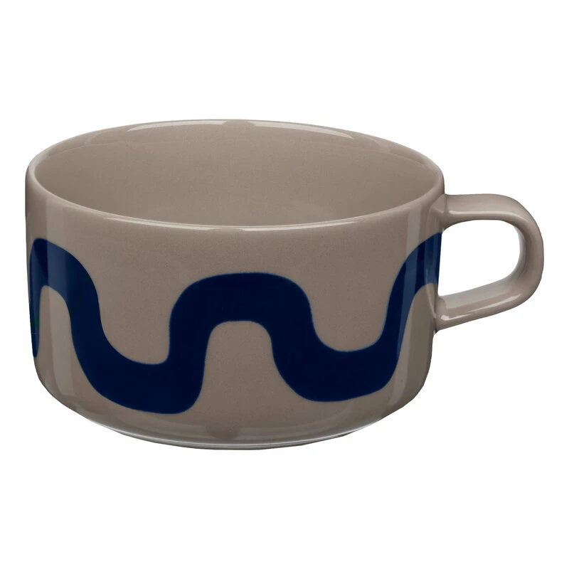 Marimekko Oiva - Seireeni Teacup, 2,5 Dl, Terra - Dark Blue 3 Marimekko Oiva - Seireeni Teacup, 2,5 Dl, Terra - Dark Blue
