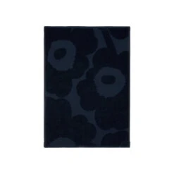 Marimekko Unikko Hand Towel, Dark Blue