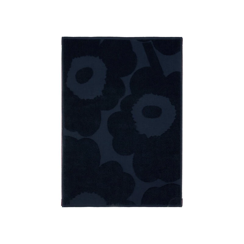 Marimekko Unikko Hand Towel, Dark Blue 3 Marimekko Unikko Hand Towel, Dark Blue