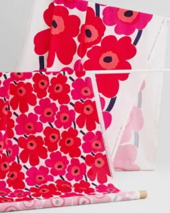 Marimekko Unikko Fabric, Red 12 Marimekko Unikko Fabric, Red -Marimekko MM cont Unikko pieni unikko fabric