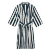 Marimekko Nimikko Bathrobe, Sand - Dark Blue