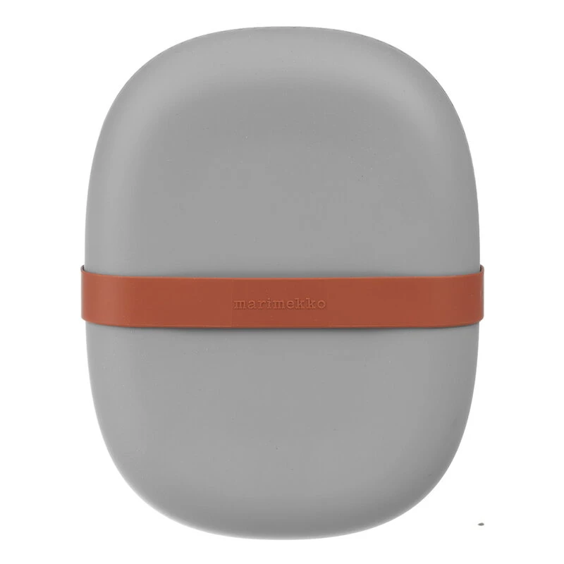 Marimekko Oiva - Siirtolapuutarha Lunch Box, Light Grey 4 Marimekko Oiva - Siirtolapuutarha Lunch Box, Light Grey - Image 2