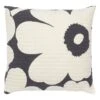 Marimekko Unikko Cushion, 60 X 60 Cm, Charcoal - Off-white -Marimekko MM unikko tyyny FR1
