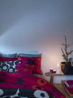 Marimekko Unikko Throw, White - Black 9 Marimekko Unikko Throw, White - Black -Marimekko Marimekko Joulu2017 010