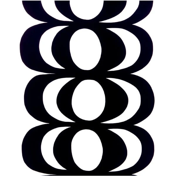 Marimekko Kaivo Fabric, White-black 3 Marimekko Kaivo Fabric, White-black
