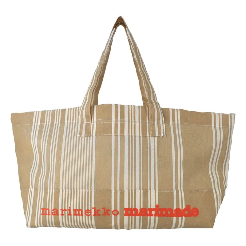 Marimekko Paraati Bag, Beige - White 3 Marimekko Paraati Bag, Beige - White