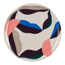 Marimekko Berry Tray, 46 Cm, Natural White - Blue - Powder