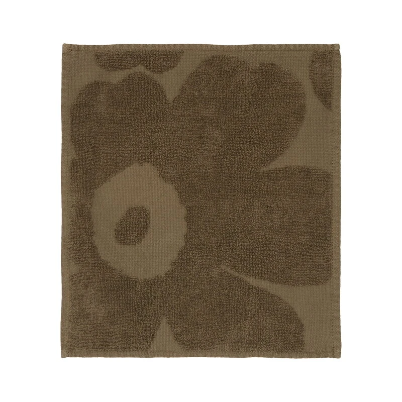 Marimekko Unikko Mini Towel, Dark Sand 3 Marimekko Unikko Mini Towel, Dark Sand