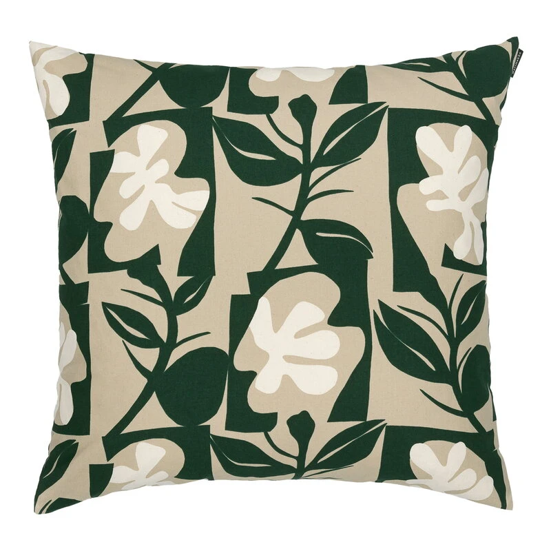 Marimekko Pienet Naatit Cushion Cover, 50 X 50 Cm, Beige-cotton-green 3 Marimekko Pienet Naatit Cushion Cover, 50 X 50 Cm, Beige-cotton-green