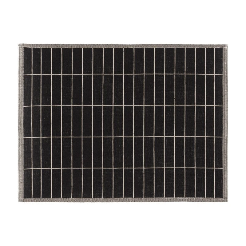 Marimekko Pieni Tiiliskivi Placemat, Charcoal - Beige 3 Marimekko Pieni Tiiliskivi Placemat, Charcoal - Beige
