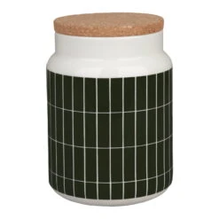 Marimekko Oiva - Tiiliskivi Jar, 1,2 L, White - Dark Green