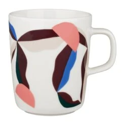 Marimekko 25 Marimekko Oiva - Berry Mug, 2,5 Dl, White - Blue - Powder - Red