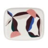 Marimekko Oiva - Berry Plate, 15 X 12 Cm, White - Blue - Powder - Red -Marimekko marimekko MA071851 153 MM 223 berry lautanen 15x12 cm 071851 153 FR1 kb