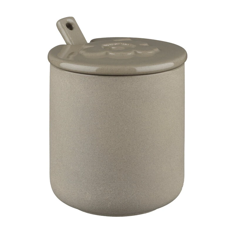 Marimekko Oiva - Unikko Jar With Lid And Spoon, Terra 3 Marimekko Oiva - Unikko Jar With Lid And Spoon, Terra
