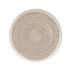 Marimekko Oiva - Siirtolapuutarha Plate, 20 Cm, White - Clay