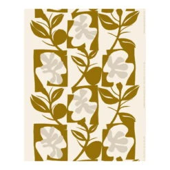 Marimekko Naatit Heavyweight Cotton Fabric, Cotton - Olive - Grey