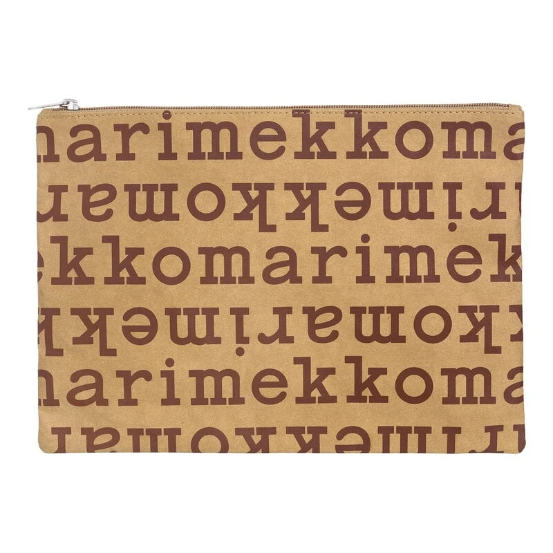 Marimekko Logo Pouch, A4, Brown - Dark Brown 3 Marimekko Logo Pouch, A4, Brown - Dark Brown