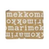 Marimekko Logo Pouch, A5, Brown - Natural White -Marimekko marimekko MA071907 810 MM 223 A5 pussukka 071907 810 KB