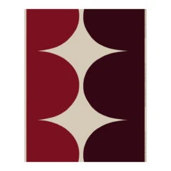 Marimekko Härkä Linen Fabric, Linen - Dark Red