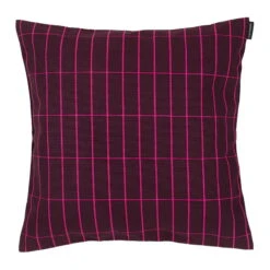 Marimekko Pieni Tiiliskivi Cushion Cover, 40 X 40 Cm, Dark Red - Pink