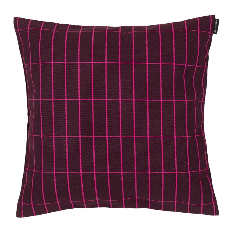 Marimekko Pieni Tiiliskivi Cushion Cover, 40 X 40 Cm, Dark Red - Pink 3 Marimekko Pieni Tiiliskivi Cushion Cover, 40 X 40 Cm, Dark Red - Pink