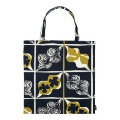 Marimekko Pieni Rukinlapa Bag, Dark Blue - Olive - Cotton