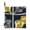 Marimekko Pieni Rukinlapa Pot Holder, Dark Blue - Olive - Cotton -Marimekko marimekko MA071966 560 MM 224 pieni rukinlapa pot holder 071966 560 kb