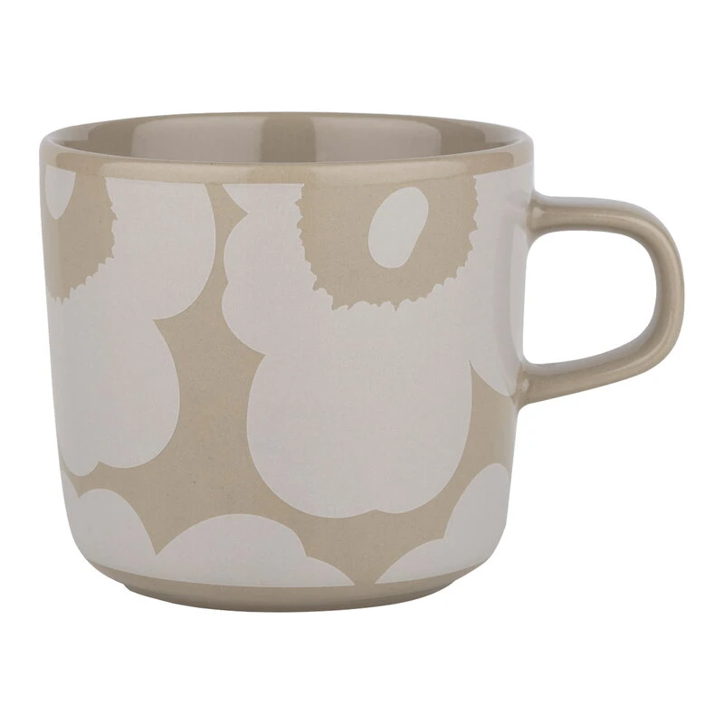 Marimekko Oiva - Unikko Coffee Cup, 2,5 Dl, Terra - White 2 Marimekko Oiva - Unikko Coffee Cup, 2,5 Dl, Terra - White