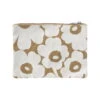 Marimekko Mini Unikko Pouch, A5, Brown - Natural White -Marimekko marimekko MA072112 811 MM 231 mini unikko A5 pussukka 072112 811 KB