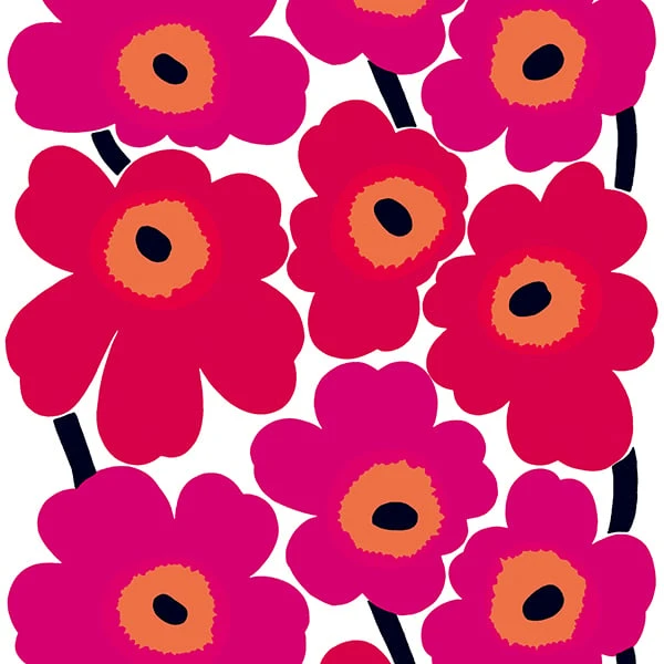 Marimekko Unikko Fabric, Red 3 Marimekko Unikko Fabric, Red