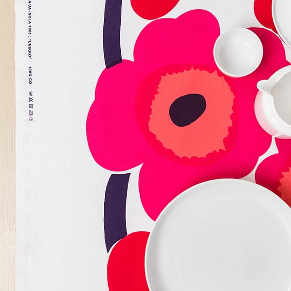 Marimekko Unikko Fabric, Red 4 Marimekko Unikko Fabric, Red - Image 2