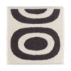 Marimekko Melooni Mini Towel, Charcoal - Natural White -Marimekko marimekko MA071788 910 MM 223 melooni minipyyhe 30x30cm 071788 910 FR1 kb