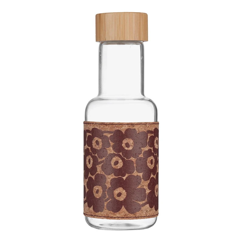 Marimekko Oiva - Unikko Drinking Bottle, Cork 3 Marimekko Oiva - Unikko Drinking Bottle, Cork